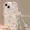 Flower Case with Strap Lanyard for Samsung Galaxy A56 5G S25 Ultra S24 S23 S22 FE A55 A15 A16 A17 A36 A54 A07 A53 A35 A26 Cover