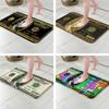 Alfombra de Dinero Dólar Para Sala de Estar Decoración de Sofá Alfombra Moderna Felpudo Para Dormitorio de Hombres Alfombras de Área Duraderas