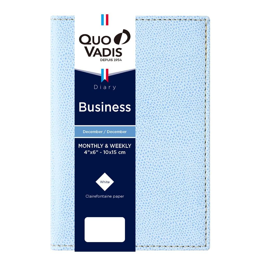 

QUOVADIS Business/Club 2026 Weekly Vertical Diary 2025 December Start A6 Slim 10x15cm sky blue qv00402sb небесно-голубой
