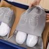 Portable Non-Woven Cloth Shoe Bags Waterproof Dustproof Travel Shoe Storage Bag Hanging Drawstring Packing Pouch Organizer