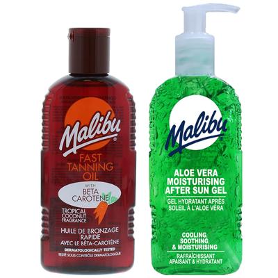 Sunbathing Oil with Carrots and Coconut 200ml + Aloe Gel After Tanning 200ml