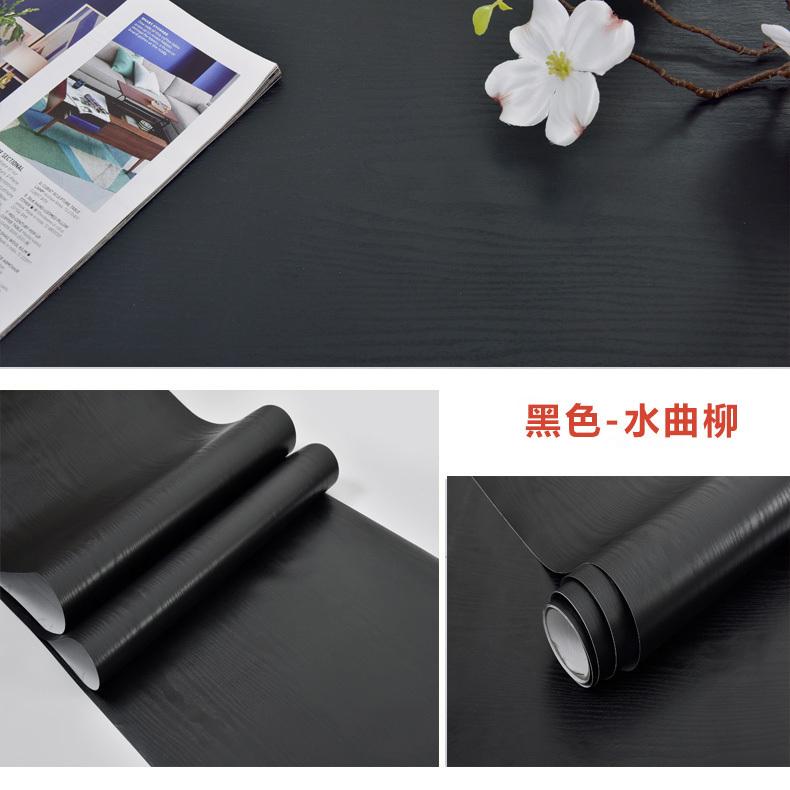 90CM Width Waterproof Self Adhesive Wood Grain Sticker Door Cabinet Desktop Modern Furniture Renovation Peel and Stick Wallpaper