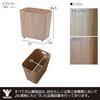 YAMAZEN (YAMAZEN) Storage Box, Living Room Storage, with Casters, Luggage Storage, Bag Storage, Wood Grain Finish, Lightweight Paper Storage Box, Tras