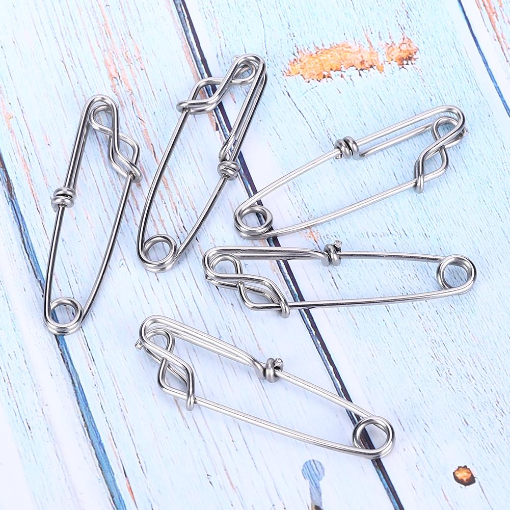 15pcs Stainless Steel Tuna Clips Longline Branch Hangers Snap Fishing Accessory Easy On/Off