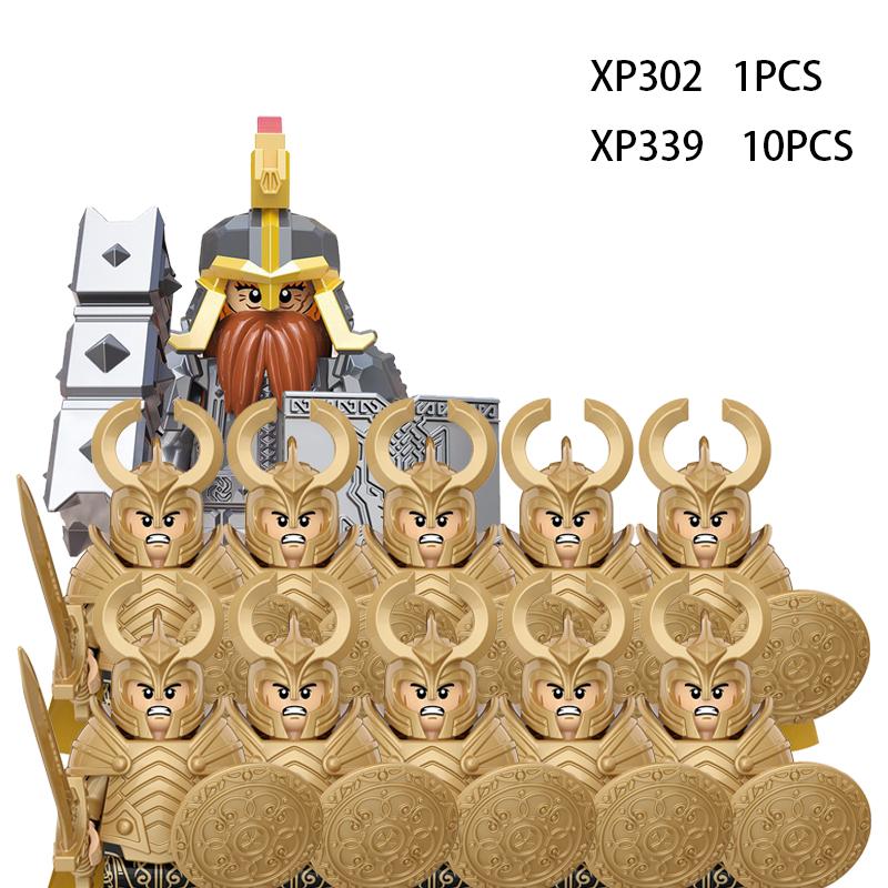 Soldados Élficos Medievais de Rohan Guarda Exército lotr Figuras de Ação Mini Blocos Boneca Montar Blocos de Construção MOC DIY Brinquedos para presentes de criança