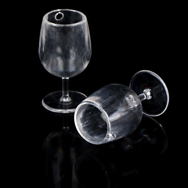 10Pcs 1:6 1/12 Dollhouse Miniature Wine Cups Dolls House Kitchen Accessories