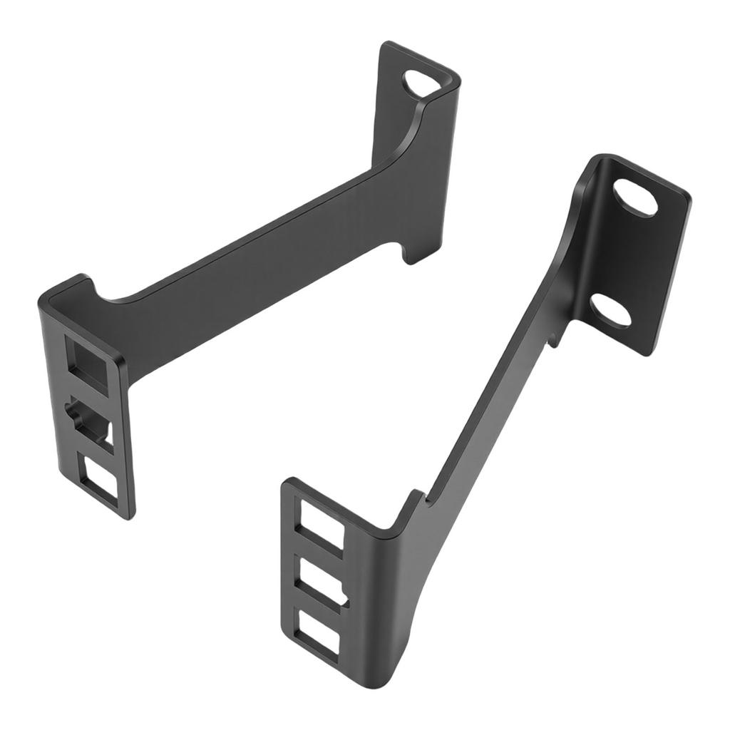 1U Server Rack Depth Extender 4 Inch Deep Recessed Rack Mount Adapter Kit for Network Rack Aluminum Alloy