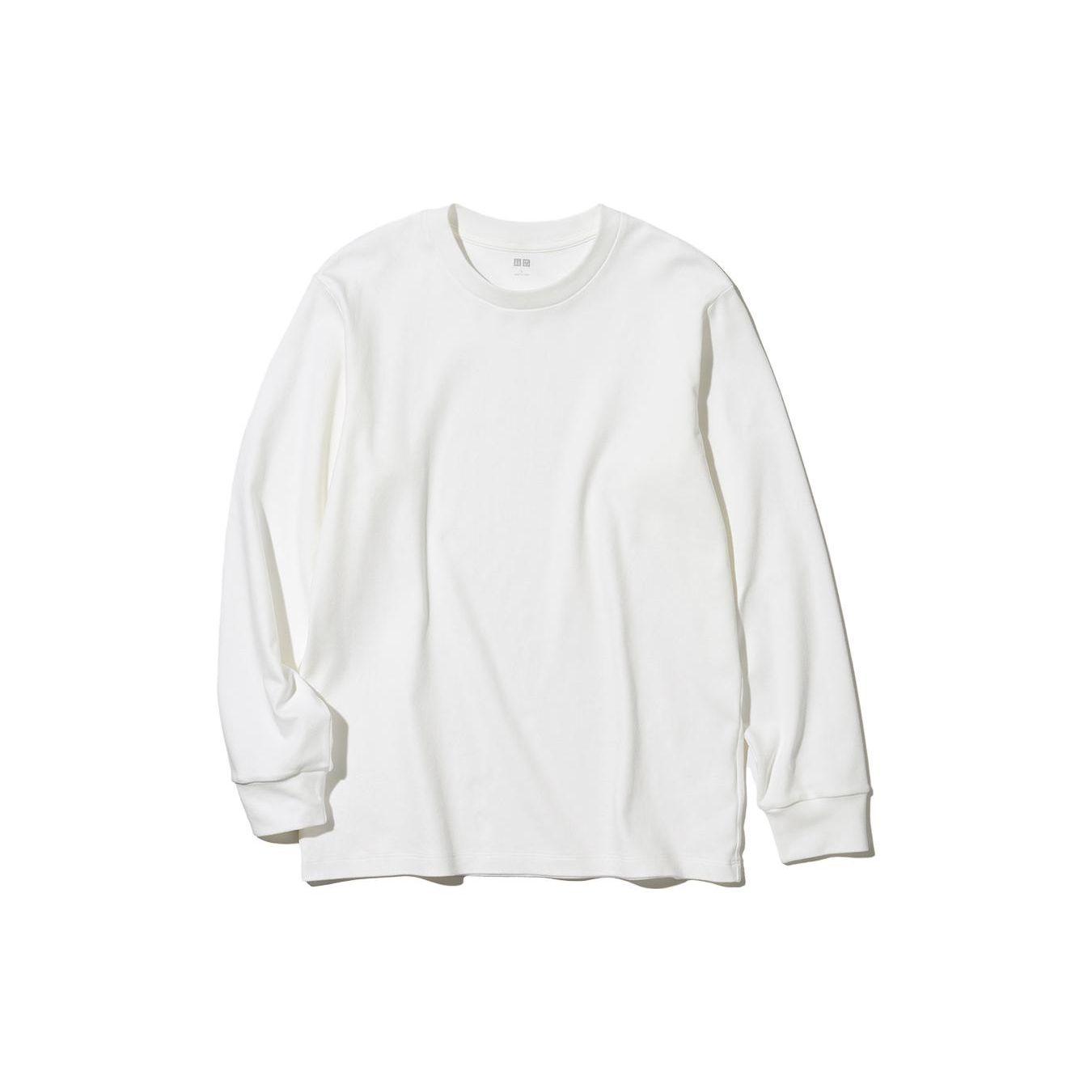 UNIQLO Minimalist Solid Color Crew Neck