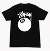 STUSSY T-SHIRT ΜΕ ΛΟΓΟΤΥΠΟ 8 BALL ΚΟΝΤΟ ΜΑΝΙΚΙ Unisex T-Shirt