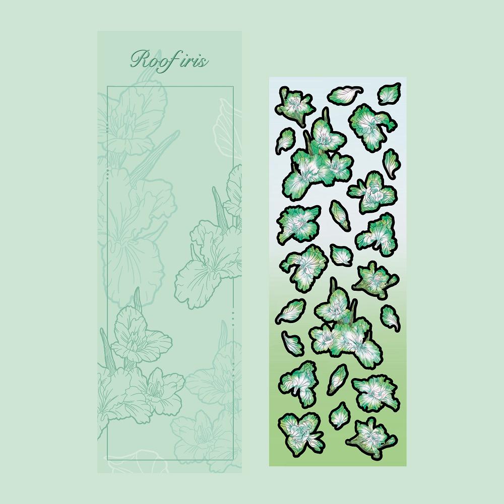 Лазерные наклейки Iris Ins корейский стиль Guka Handbook DIY украшения Креативные — фото 8