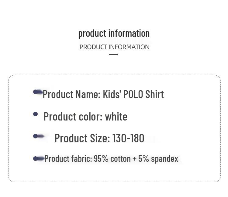 Kids' British Style School Uniform Polo Shirt - Cotton, Short Sleeve, Unisex, for Primary and Secondary Students