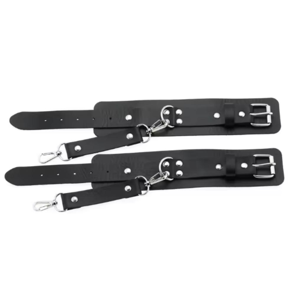 Decopunk Adjustable PU Leather Wrist Ankle Handcuffs Fashion Sex Cuff Belt - Adjustable Restraint for Parties And Games