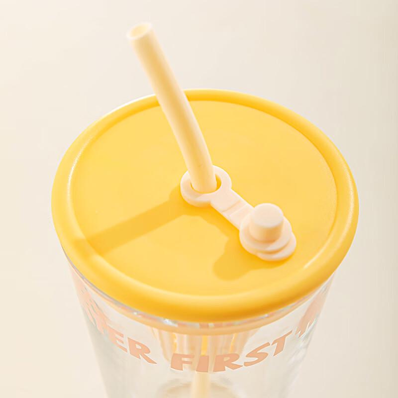 LOVWISH Le Fruit Glass Straw Tea Cup