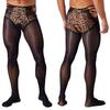 Mens Oil Shiny Lingerie Pantyhose Floral Lace Hollow Out Glossy Tights Stockings