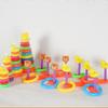 1 Set Tiere Regenbogen Gestapelter Ringturm Stapelspielzeug Kinder Montessori Spielzeug Säuglingsentwicklung Früherziehung Spielzeug
