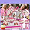 Wreath Unicorn Kids Birthday Party Supplies Colorful Tableware Plates Cup And Forks
