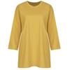 Shop   Loose FiT Slub Box 3 4 Sleeve CoTTon T shirT Black Dai Wsh 1012