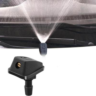 1PCS Universal Auto Scheibenwaschanlage Wischer Wasser Spray Düse Schwarz Fächerförmige Einstellbare Düse