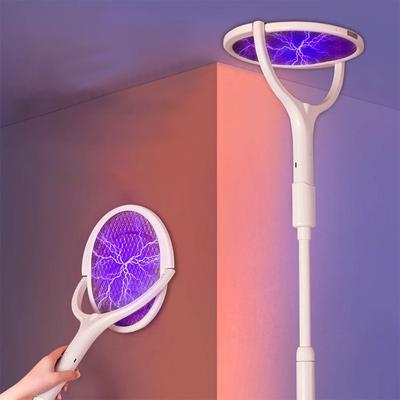 2-In-1 Mosquito Killer Lamp Multi Functional Retractable Mosquito Swatter Rechargeable Electric Fly Swatter Mosquitoes Trap Lamp