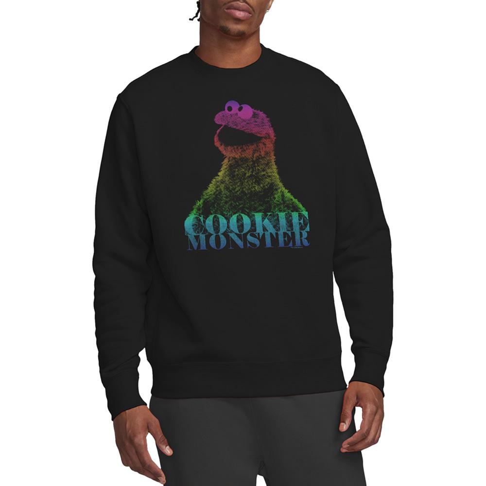 Sesame Street Unisex Adult Cm Halftone Cookie Monster Sweatshirt
