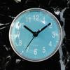 1Pc Mini Suction Cup Wall Clock Bathroom Anti-fog Waterproof Clock Kitchen Bathroom Clock Small Quartz Clock Desk Clock