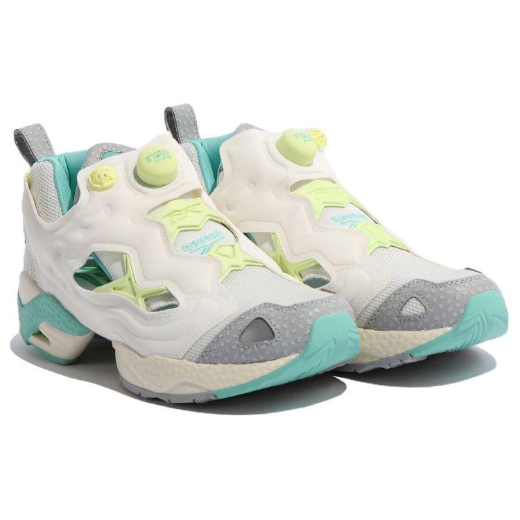 Reebok InstaPump Fury 95 Teal Energy Glow Unisex Sneakers Cream Chalk Semi-Classic-Teal GV9638