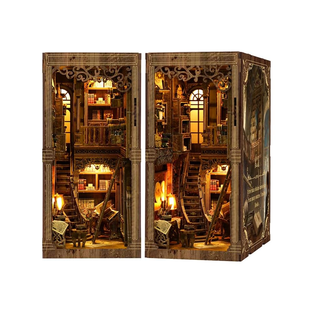 

BookNook Dollhouse Kit Miniature House with DLED Light for Beginners and Teens