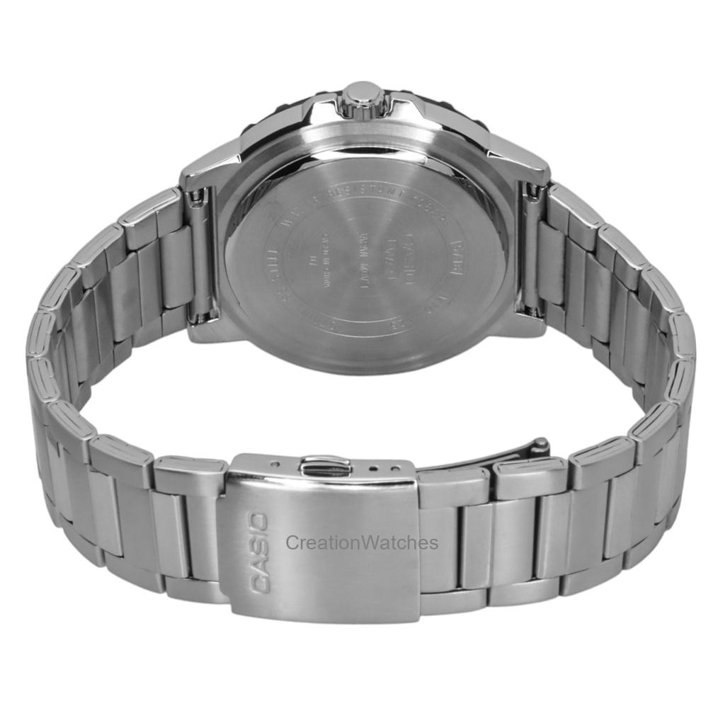 Casio Standard Analog Rustfritt Stål Svart Skive Kvarts MTD-125D-1A3V 100M Herreklokke