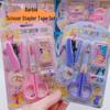 Adorable Student Stationery Set: High-Quality Scissors, Stapler, Tape & Stickers - Perfect Gift for Children's Learning
