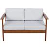 Sofa 2Os. Drewniane Meble Ogrodowe Z Poduszkami Co