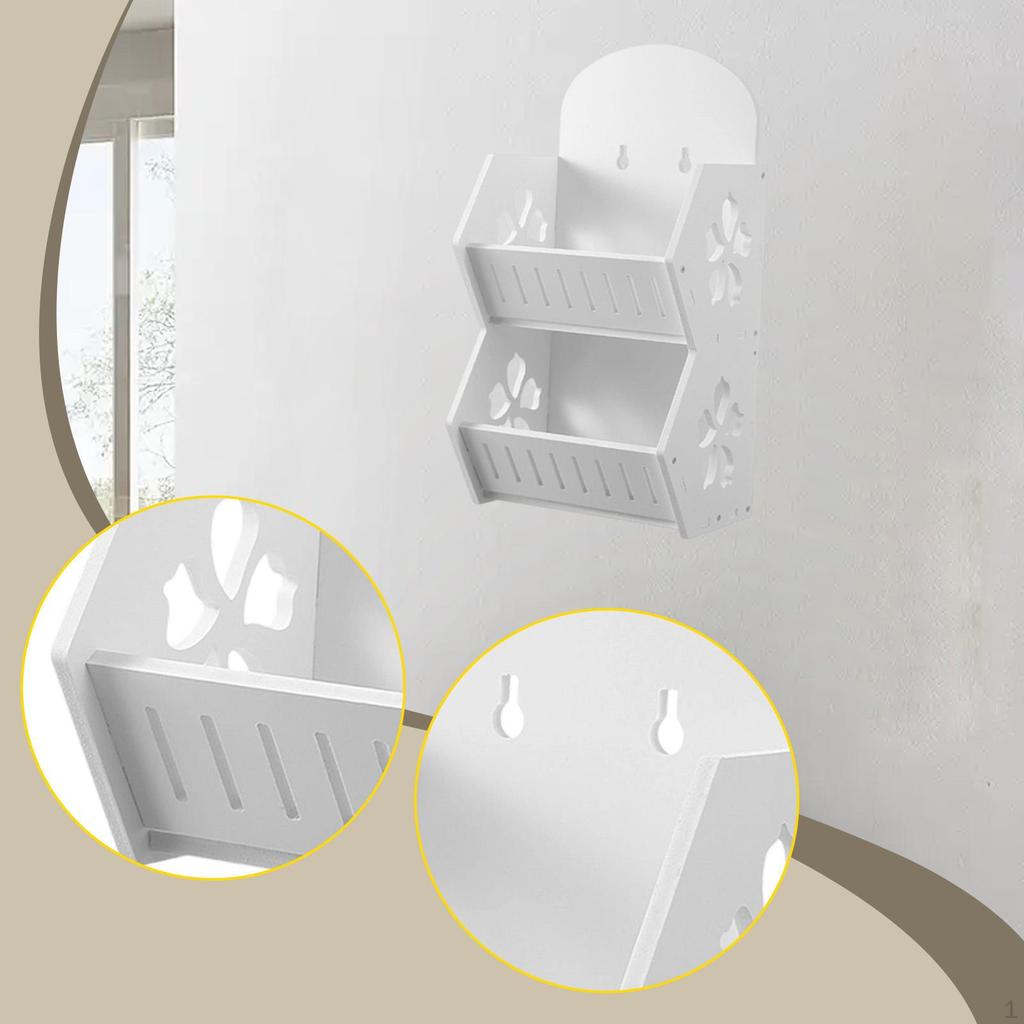 Bathroom Wall Shelf Kitchen Spice Multifunctional Ventilated Mount Organizer Storage Bin