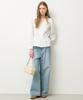 New Looky Square Leather Shoulder Bag _Ivory