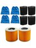 1 Set For KARCHER MV1 MV2 WD1 WD2 WD3 HEPA Filter And Textile Filter Bag Vacuum Cleaner Accessories Replacement Parts