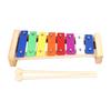 8 Notes Xylophone Colorful Educational Glockenspiel Xylophone Instrument with 2 Mallets for Kids