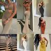 Spaghetti Maxi Dresse Strap Hollow Out Bodycon Dress Backless Cut Out Dress Wrap