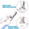 Professional Pet Nail Clippers with Safety Guard To Prevent Overcutting Includes Nail File Sharp Blade for Dogs Cats Grooming