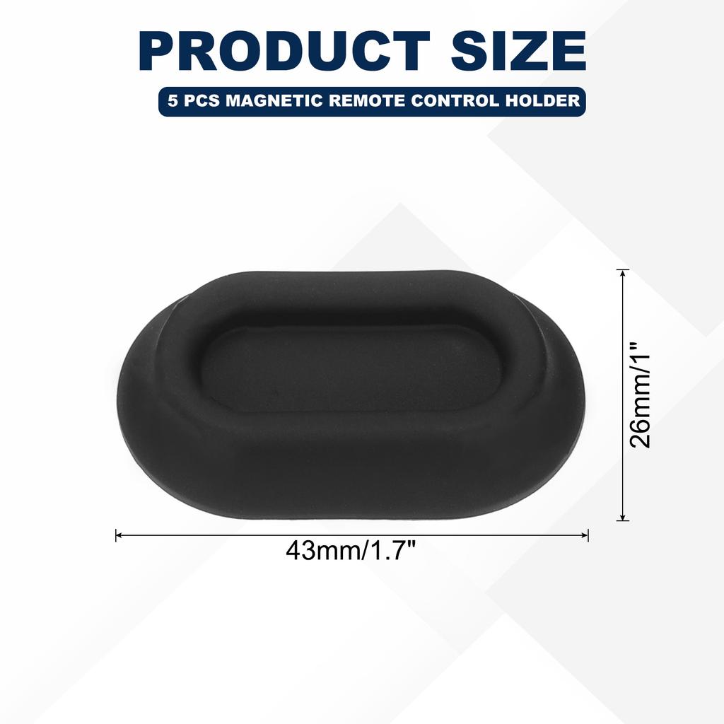 2/5pcs Magnetic Remote Control Holder Wall Mount Silicone Remote Control Organizer Strong for tv Remote Control Air Conditioning