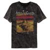 Alice In Chains Dirt Album Art Černé tričko s minerálním praním