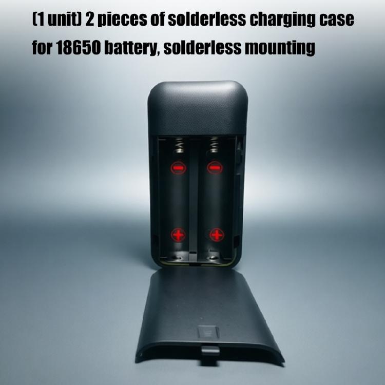 Removable Battery Case Battery Holder Rechargeable Batteries Storage Box Detachable Mobile Power Module Plastic Texture