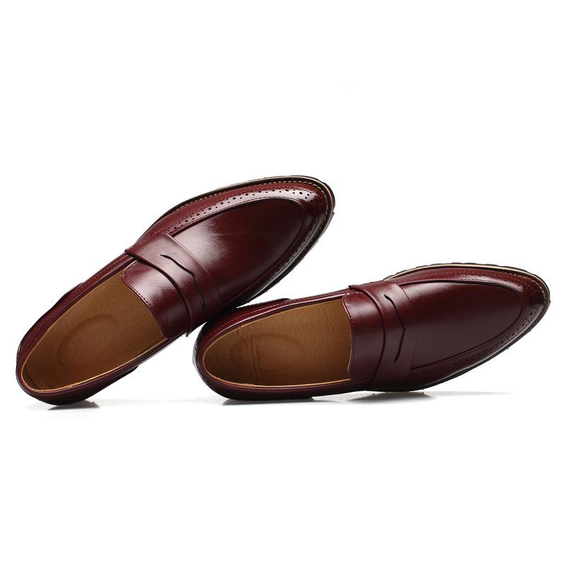 Fashion Spring Men Shoes Leather Men's Dress Shoes Luxury Mens Business Oxfords Formals Shoes Classic Gentleman Shoes for men