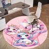 1PC Unicorn Fantasy Round Chair Mat Area Rug - Non-Slip, Floor Mat for Office, Bedroom, and Indoor Decor -Gift D1127222