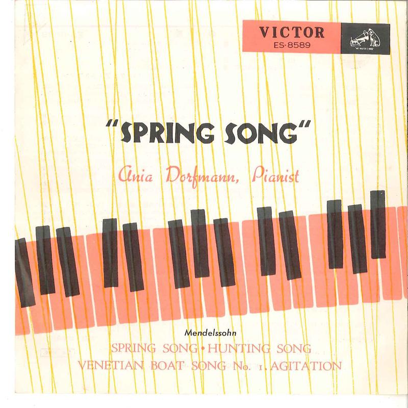 

7inch Record ANIA DORFMANN - Spring Song ES8589 VICTOR Japan Classical Used