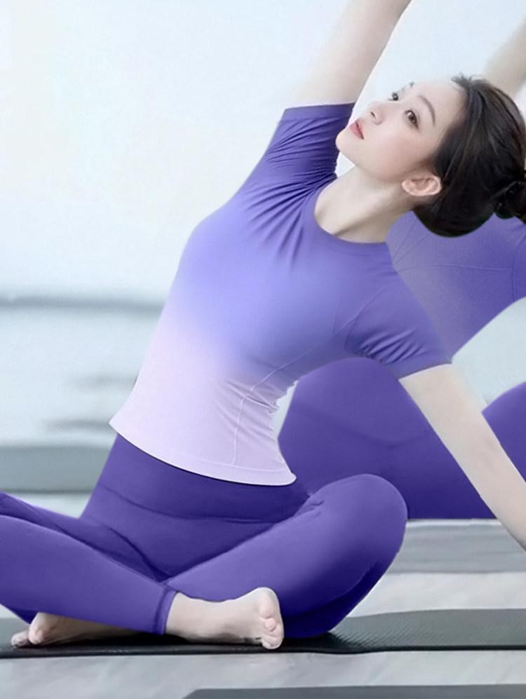 

Женский топ для йоги и бега с градиентом, быстросохнущий S (80-96 cm)