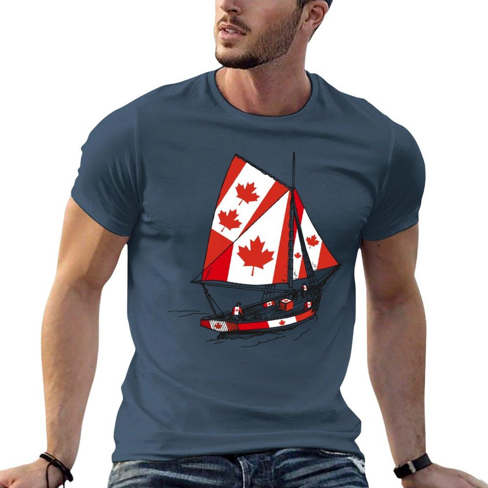Canada Sailor Ship Sailing With Canada Team Tshirt Holiday Party Tshirt For Unisex S