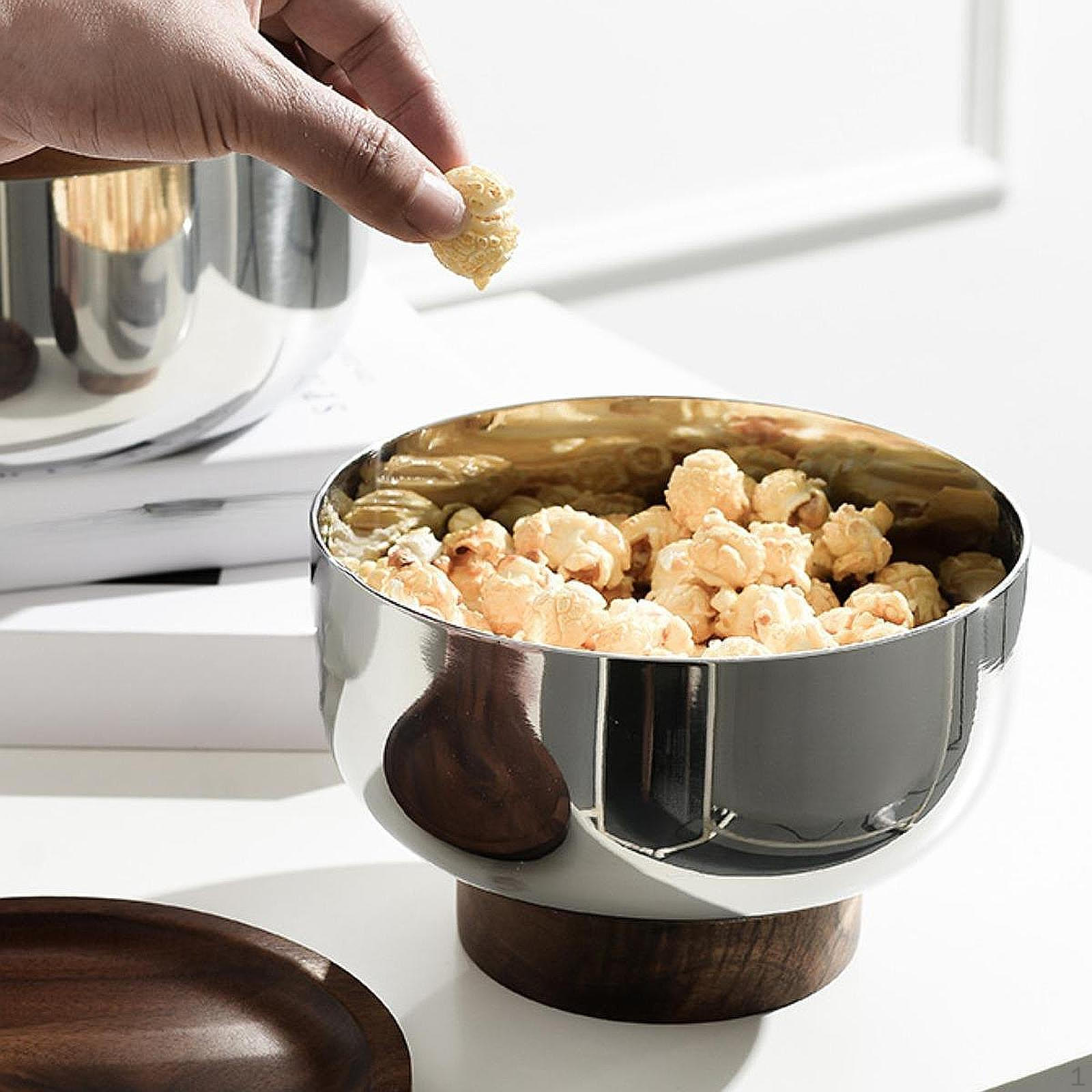 

Декоративная чаша, фруктовница для кухонного стола, пьедестал из современной нержавеющей стали 16.5x9.4 cm