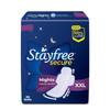 Stayfree Secure Nights XXL | 40 Binden | Baumwollweiche Damenbinden | Bis zu 100 % Auslaufschutz | XXL zum XL-Preis kaufen | Nimmt 2x schneller auf