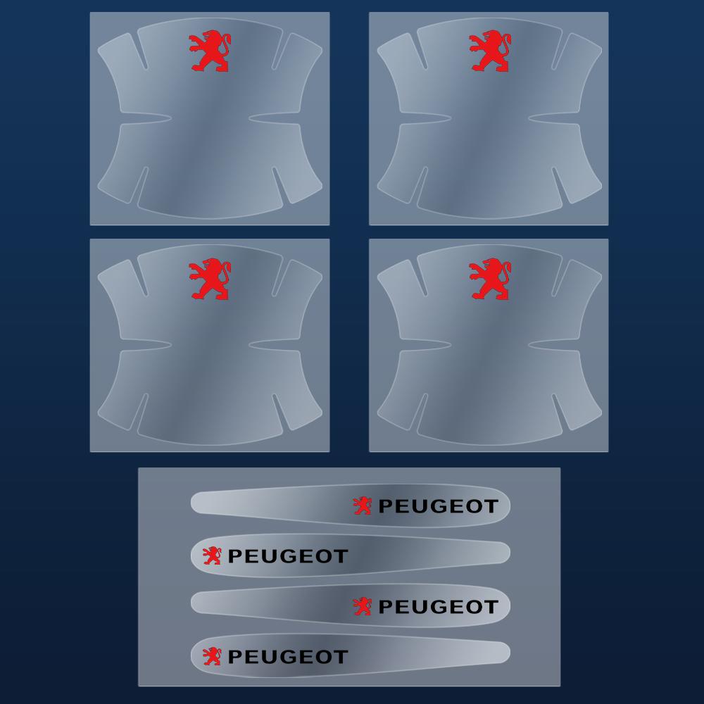 

2026 Hot Car Sticker 8PCS Transparent Car Door Handle Cup Protector Film Anti Scratch Sticker For Peugeot 208 307 308 508 108 20