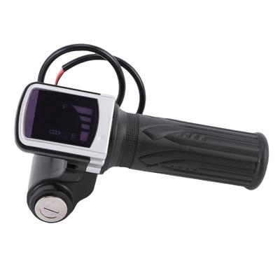 Elektroroller Gasgriff mit LED-Anzeige Elektrofahrrad Halber Gasgriff Schloss Schlüsselsatz