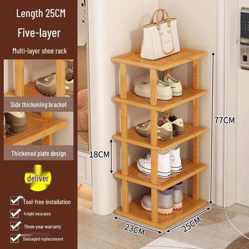 Compact Multi-Layer Shoe Rack for Doorway, Home, or Dorm - Space-Saving Under-Table Shoe Storage Cabinet