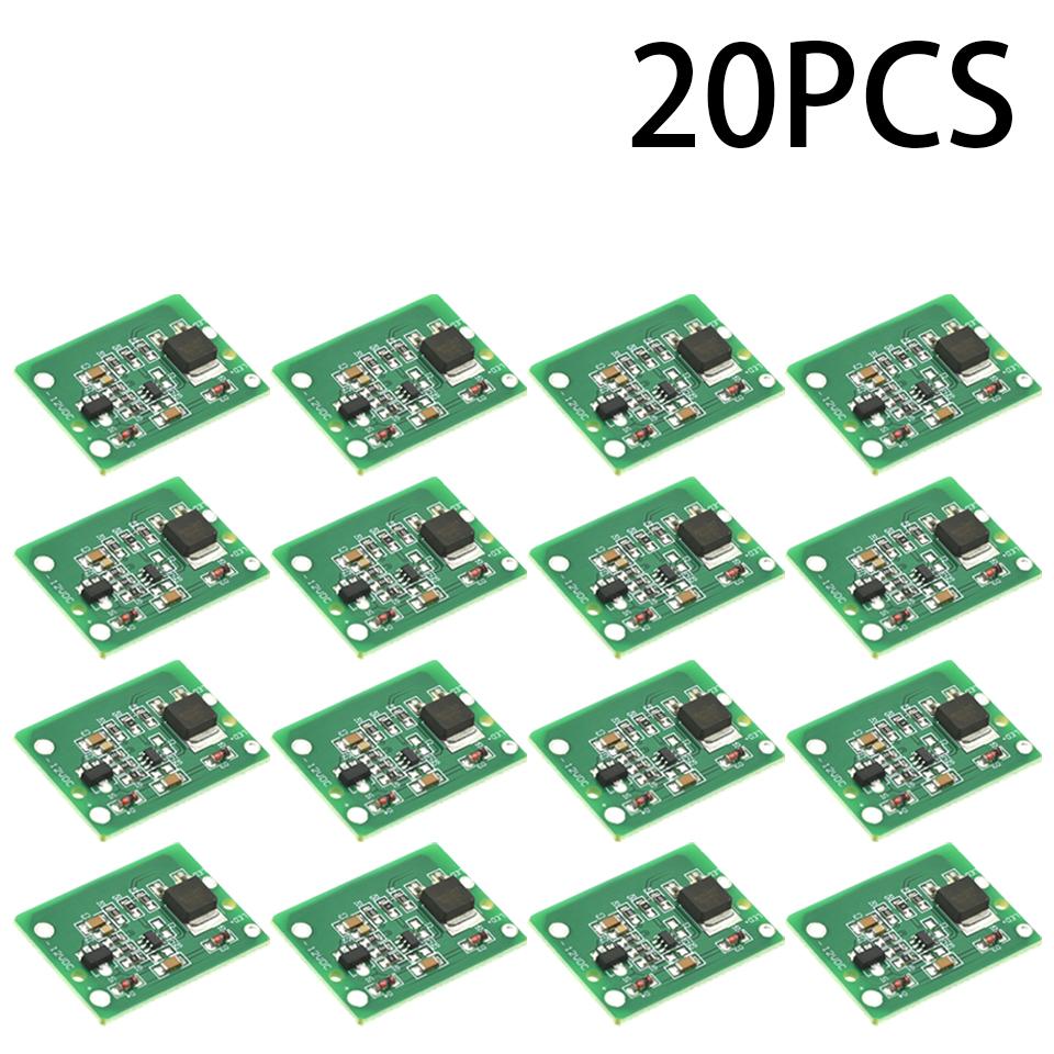 1-20PCS 12V Capacitive Touch Switch Sensor Module Push Button Touching Key Module Jog Latch With Relay DC 6-20V 3A TTP223